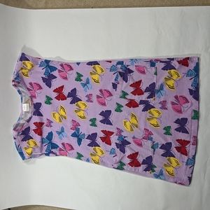 Hanna Andersson lavender dress butterflies size 8